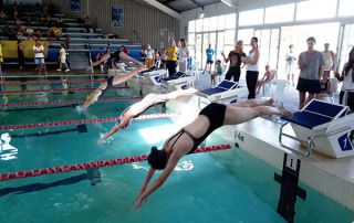 McAuley-Catholic-Primary-School-Rose-Bay-students competing at swimming